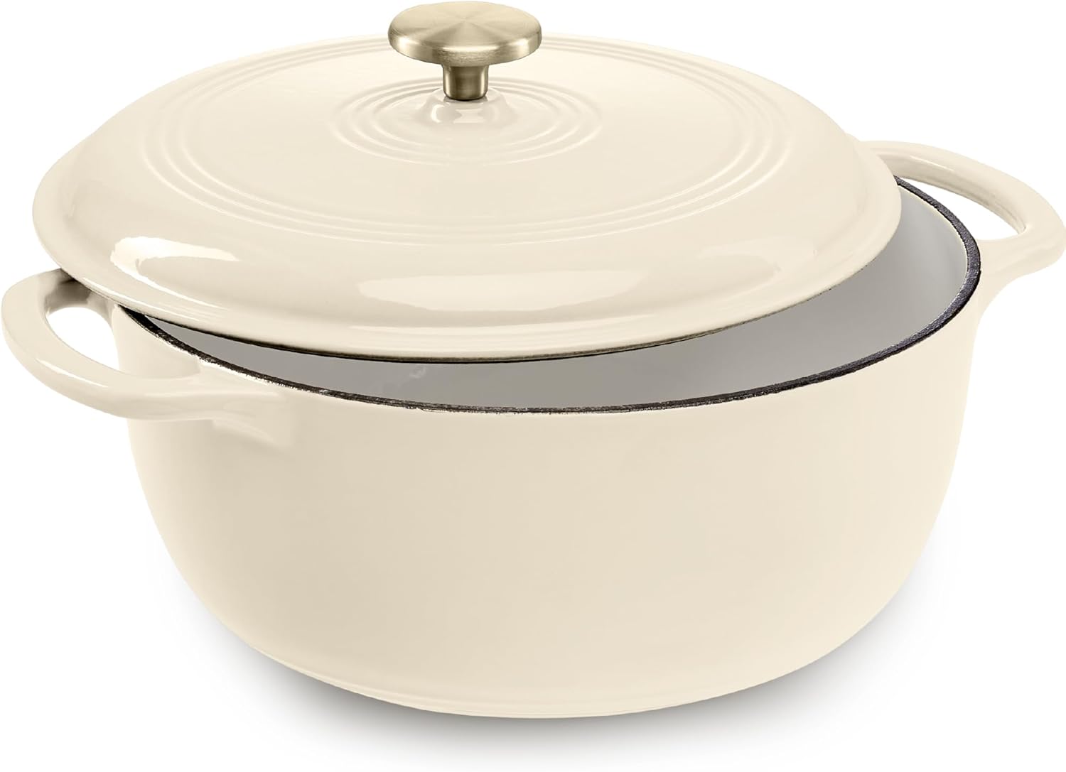 6 Qt. Enamel Cast Iron Dutch Oven - Versatile Cookware