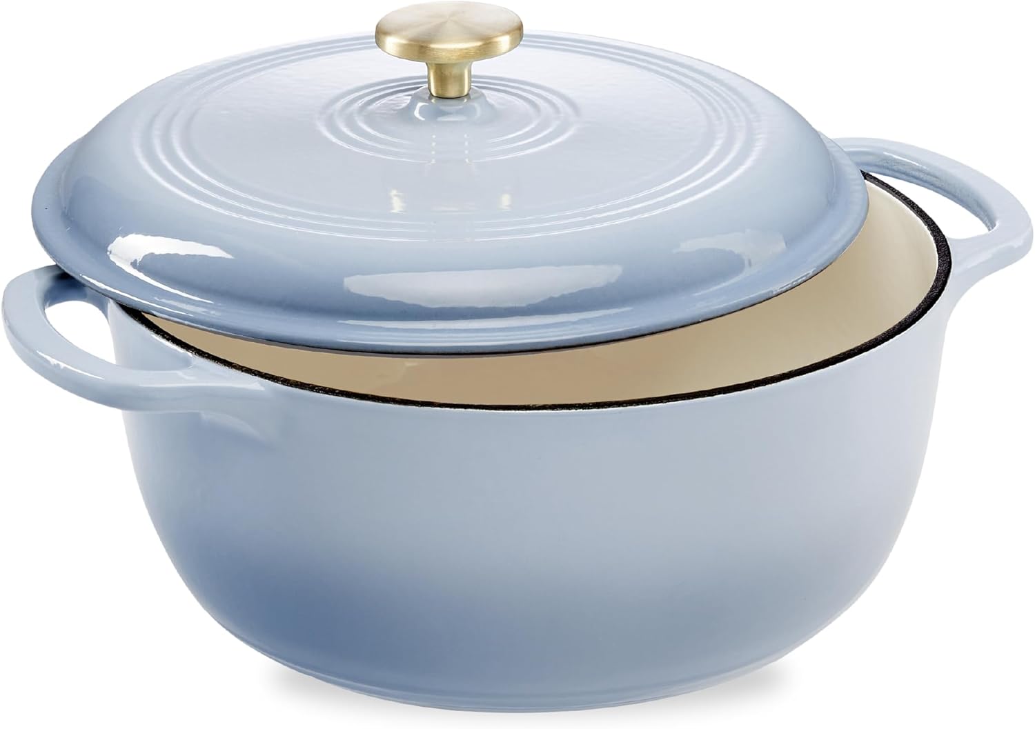 6 Qt. Enamel Cast Iron Dutch Oven - Versatile Cookware