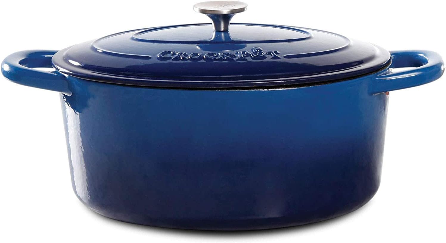 Crock-Pot Artisan Oval Enameled Cast Iron Dutch Oven, 7-Quart