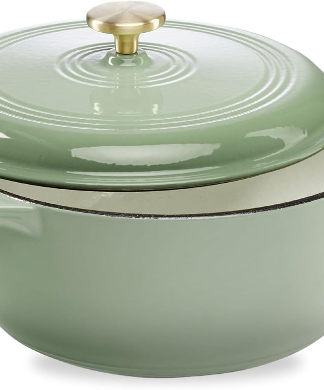 6 Qt. Enamel Cast Iron Dutch Oven - Versatile Cookware