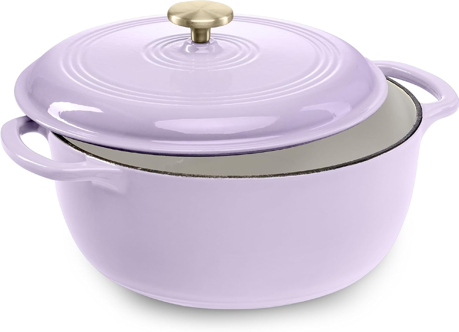 6 Qt. Enamel Cast Iron Dutch Oven - Versatile Cookware
