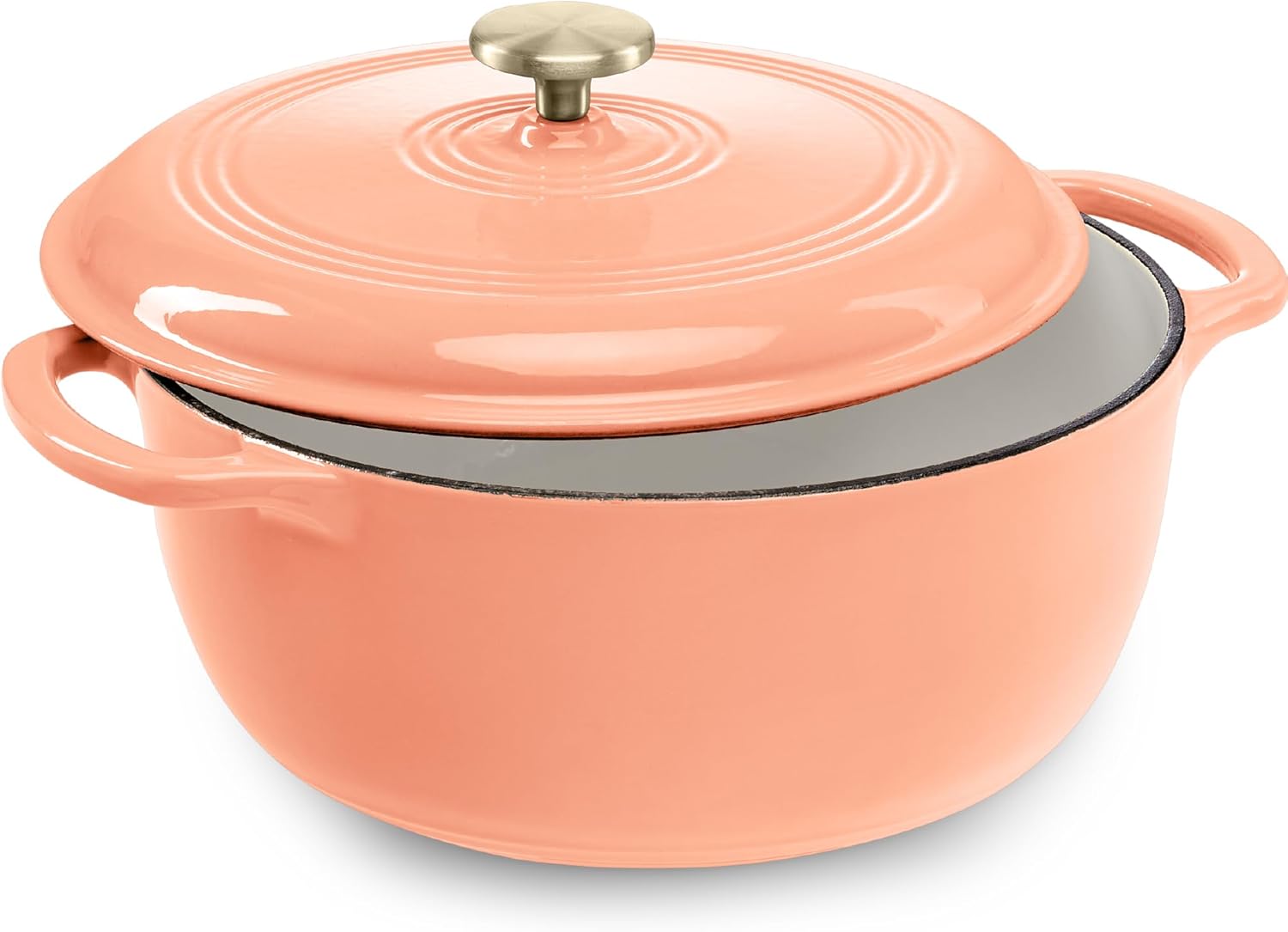 6 Qt. Enamel Cast Iron Dutch Oven - Versatile Cookware