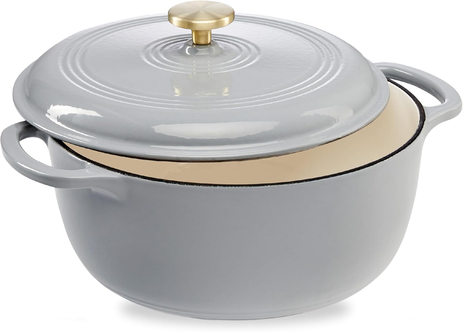 6 Qt. Enamel Cast Iron Dutch Oven - Versatile Cookware