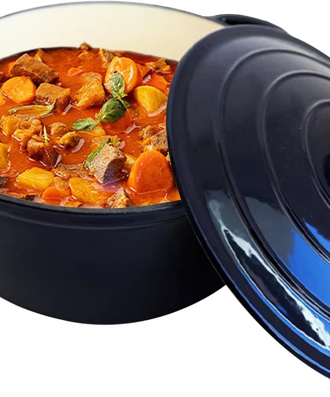 Vivicreate Enamel Cast Iron Dutch Oven - Red Gradient