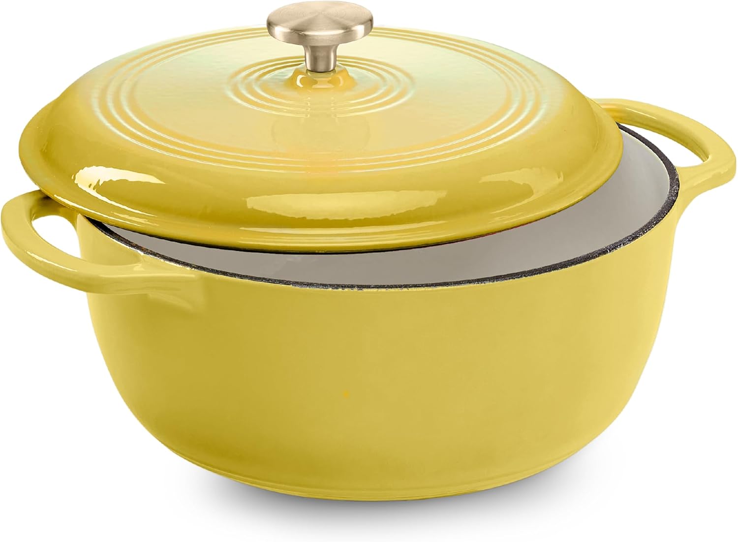 6 Qt. Enamel Cast Iron Dutch Oven - Versatile Cookware