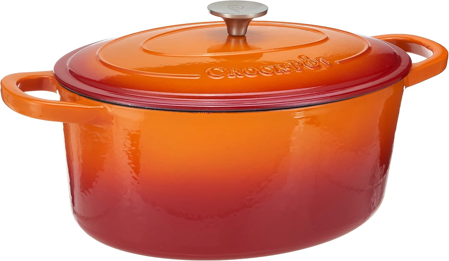 Crock-Pot Artisan Oval Enameled Cast Iron Dutch Oven, 7-Quart