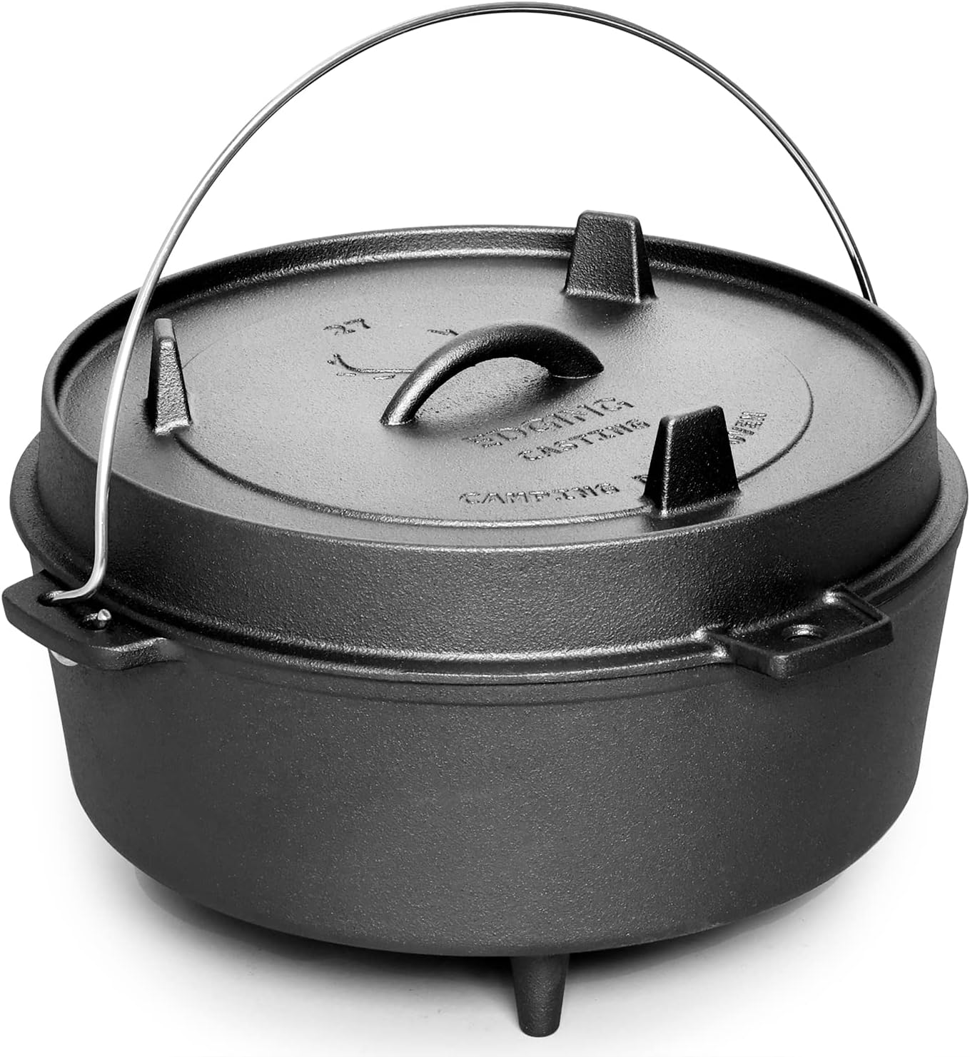 Pre-Seasoned Cast Iron Camping Dutch Oven Pot