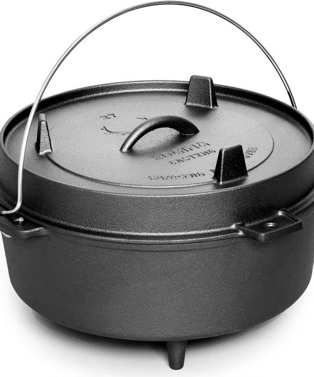 Pre-Seasoned Cast Iron Camping Dutch Oven Pot