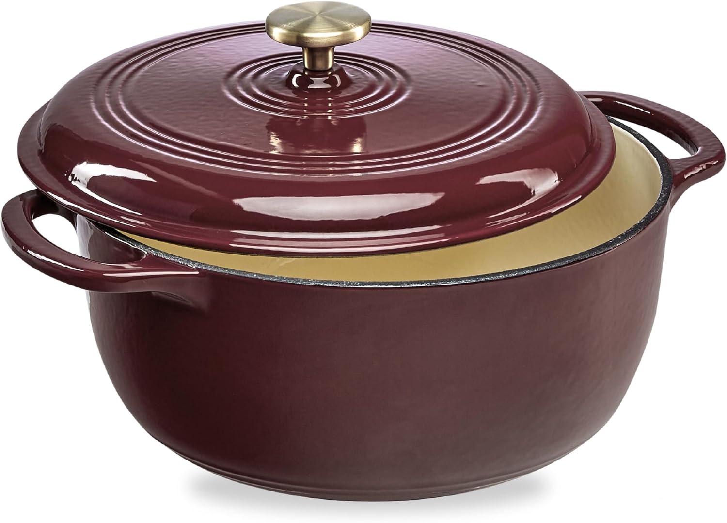 6 Qt. Enamel Cast Iron Dutch Oven - Versatile Cookware