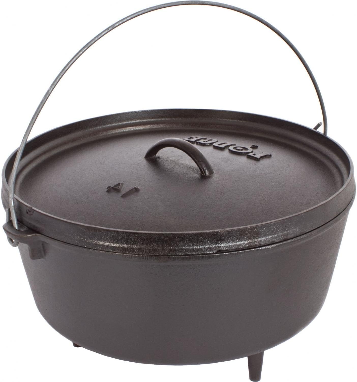 Lodge Cast Iron Camp Dutch Oven - Versatile Cooking