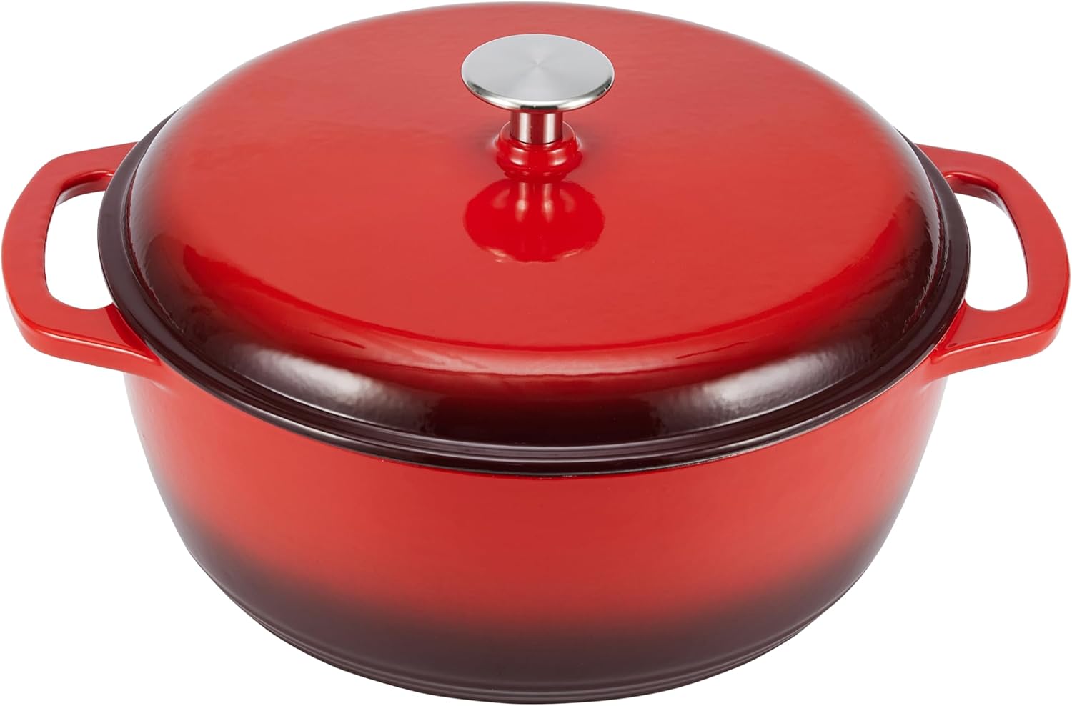 Amazon Basics Enameled Cast Iron Dutch Oven, 6-Quart