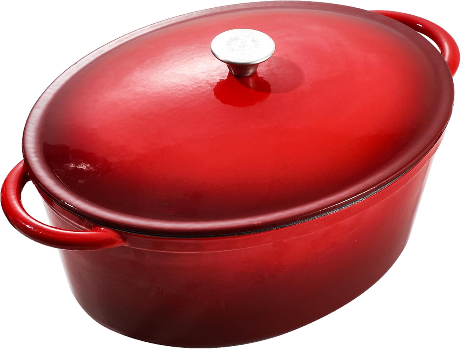 Vivicreate Enamel Cast Iron Dutch Oven - Red Gradient
