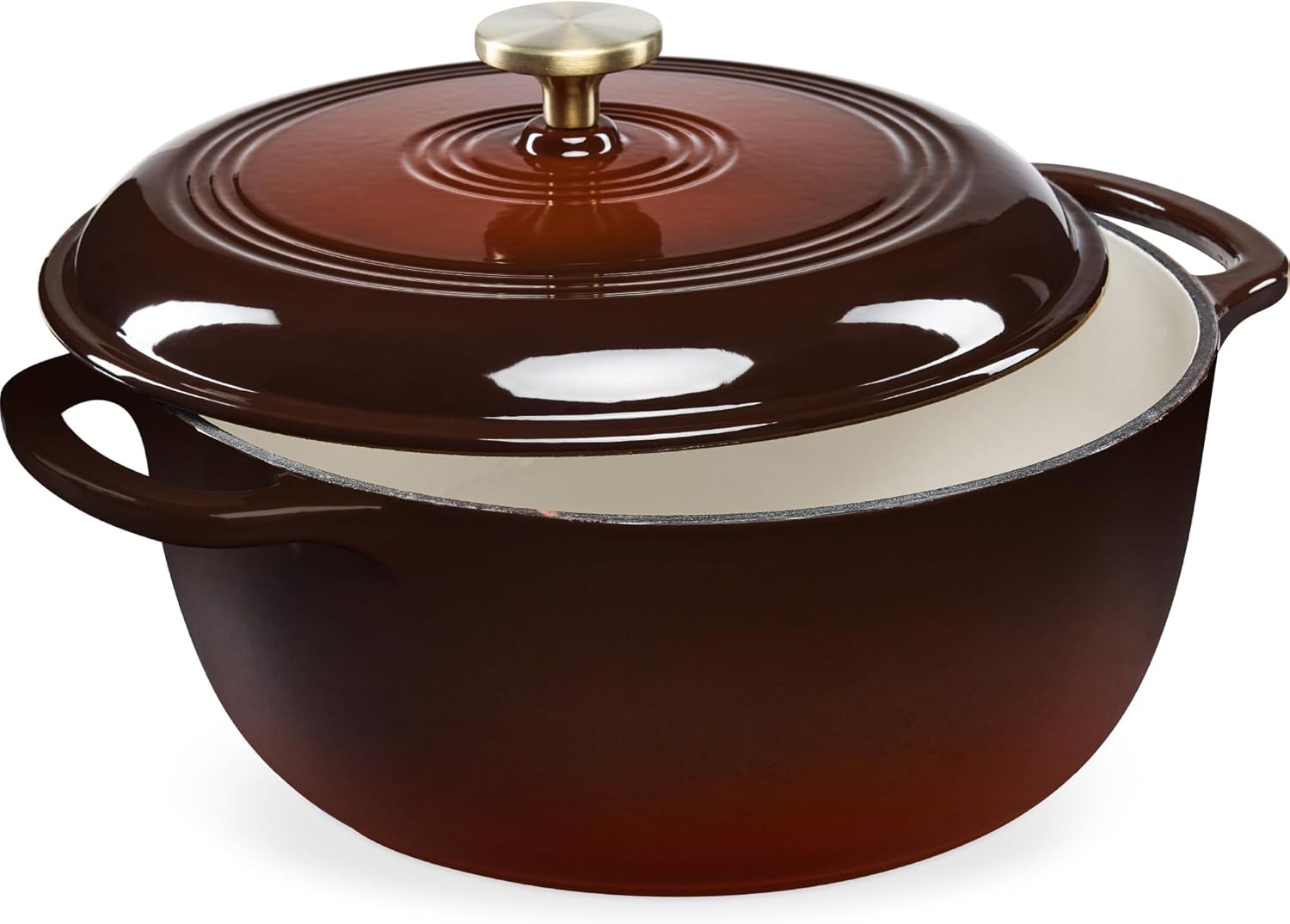 6 Qt. Enamel Cast Iron Dutch Oven - Versatile Cookware