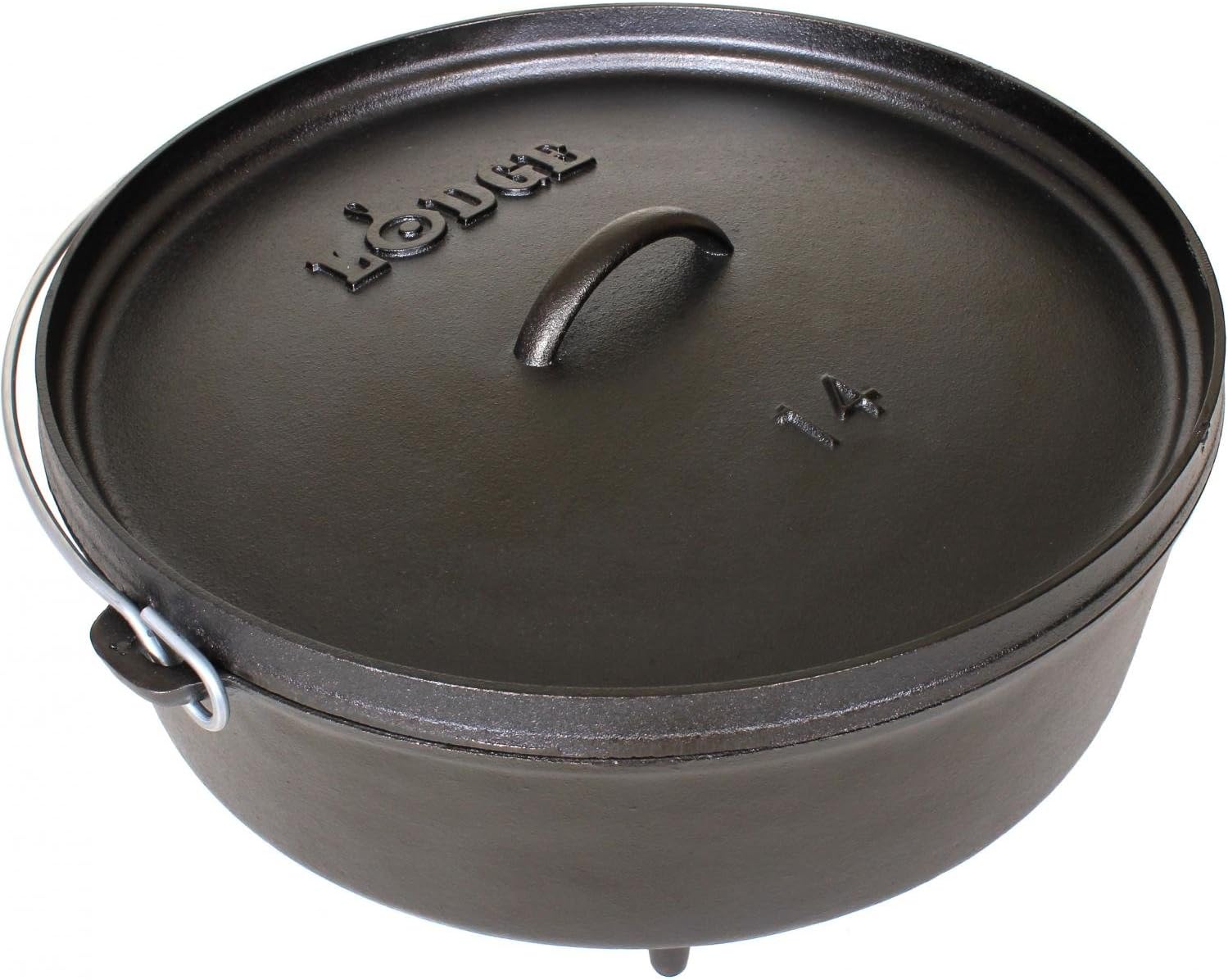 Lodge Cast Iron Camp Dutch Oven - Versatile Cooking