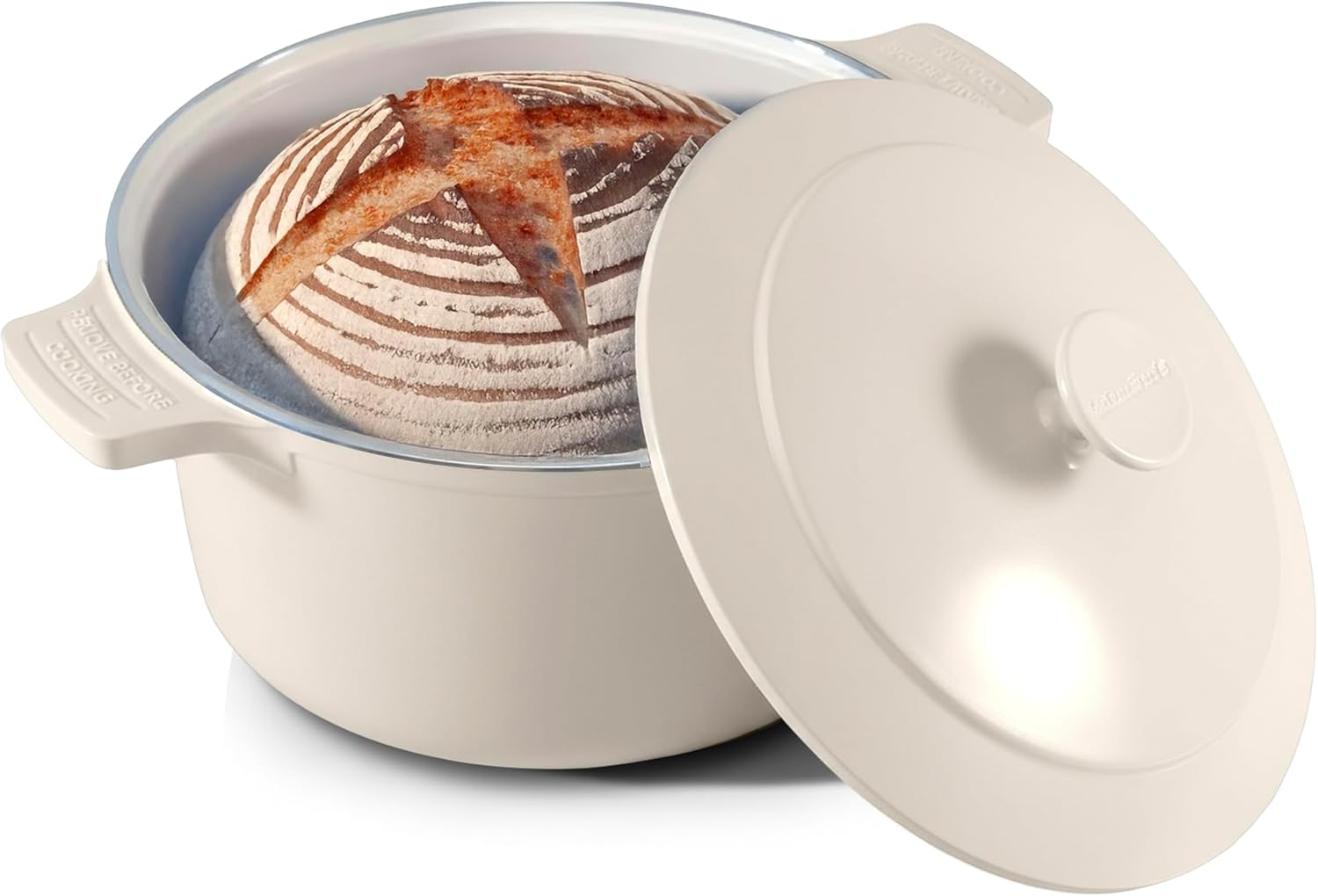 Gotham Steel 5 Qt Dutch Oven Pot w/ Lid - Nonstick Ceramic