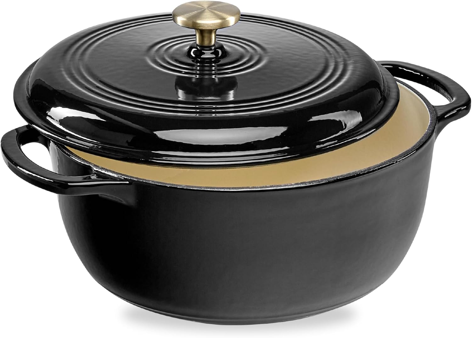 6 Qt. Enamel Cast Iron Dutch Oven - Versatile Cookware