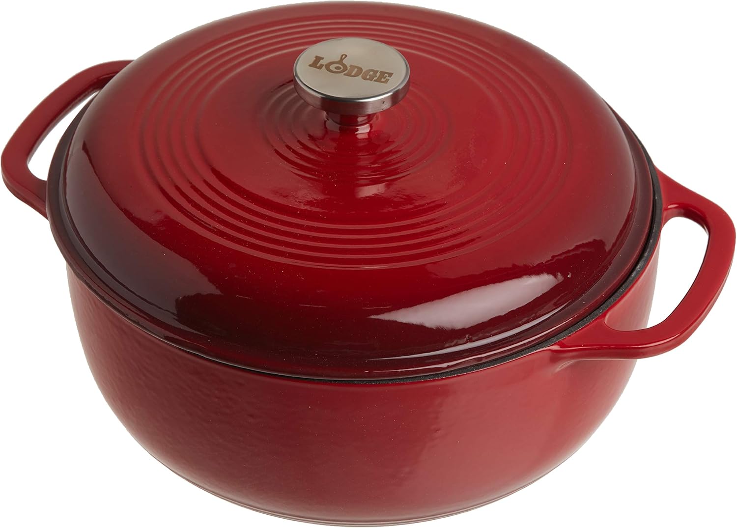 Lodge 6 Qt Enameled Cast Iron Dutch Oven
