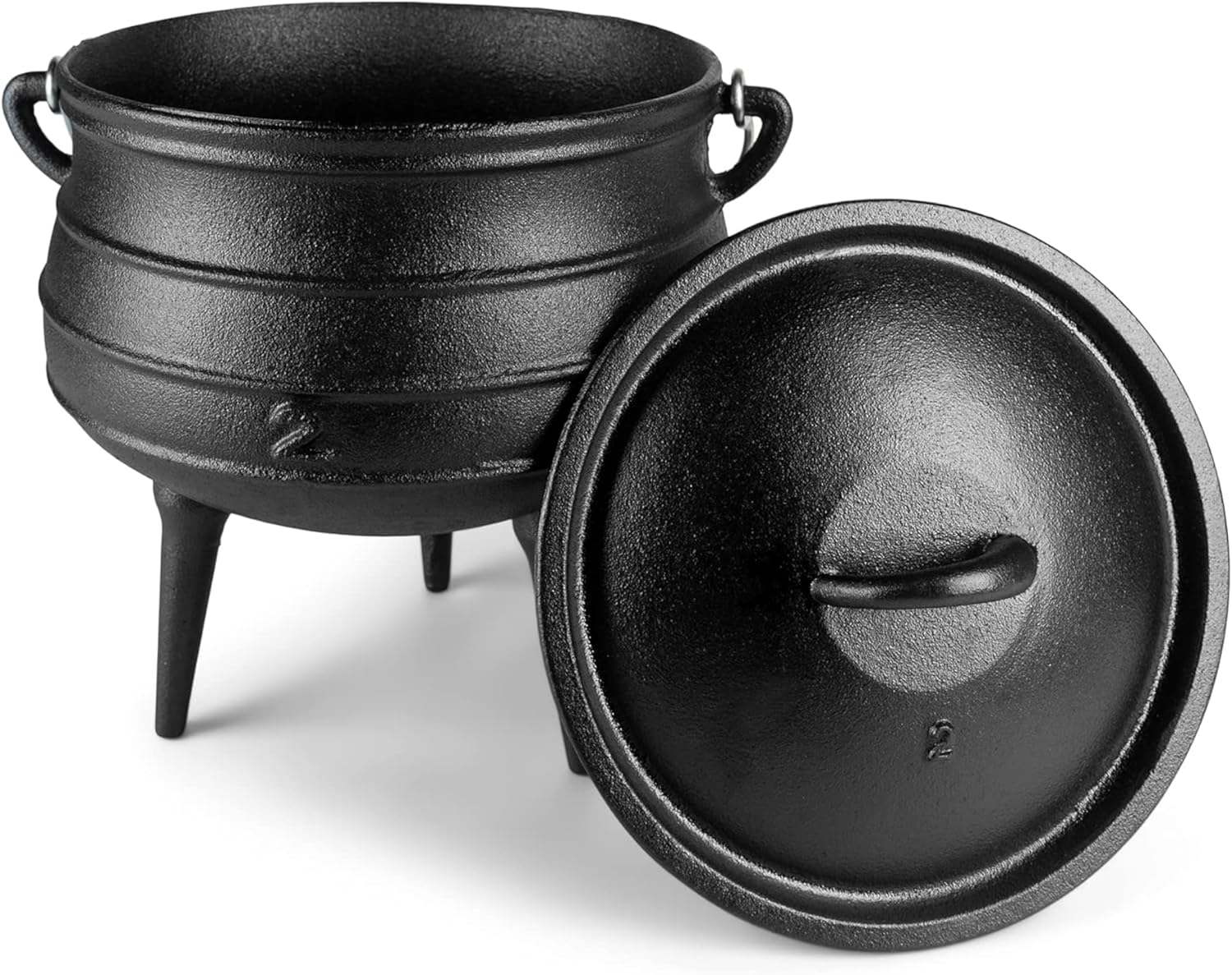 Bruntmor Cast Iron Dutch Oven Pot - Campfire Cooking