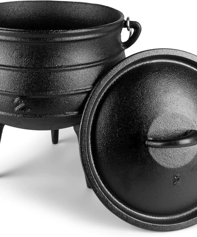 Bruntmor Cast Iron Dutch Oven Pot - Campfire Cooking