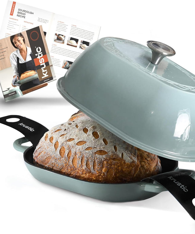 Enameled Cast Iron Dutch Oven - 5.5 Qt Sourdough Bread